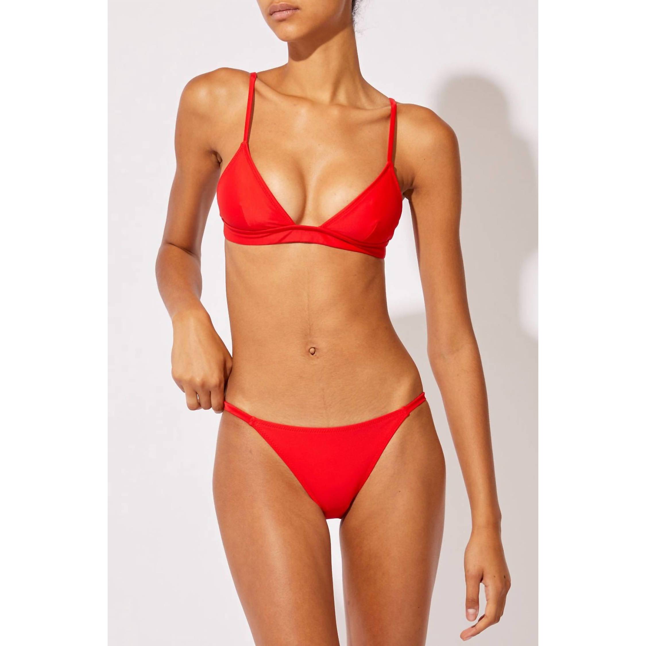 New Solid & Striped Morgan Top In Ruby Red